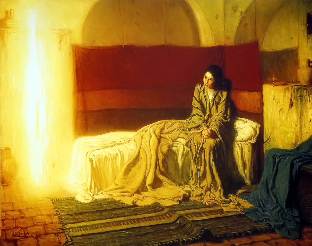 Henry Ossawa Tanner, The Annunciation. Oil on canvas, 1898. Philadelphia Museum of Art.