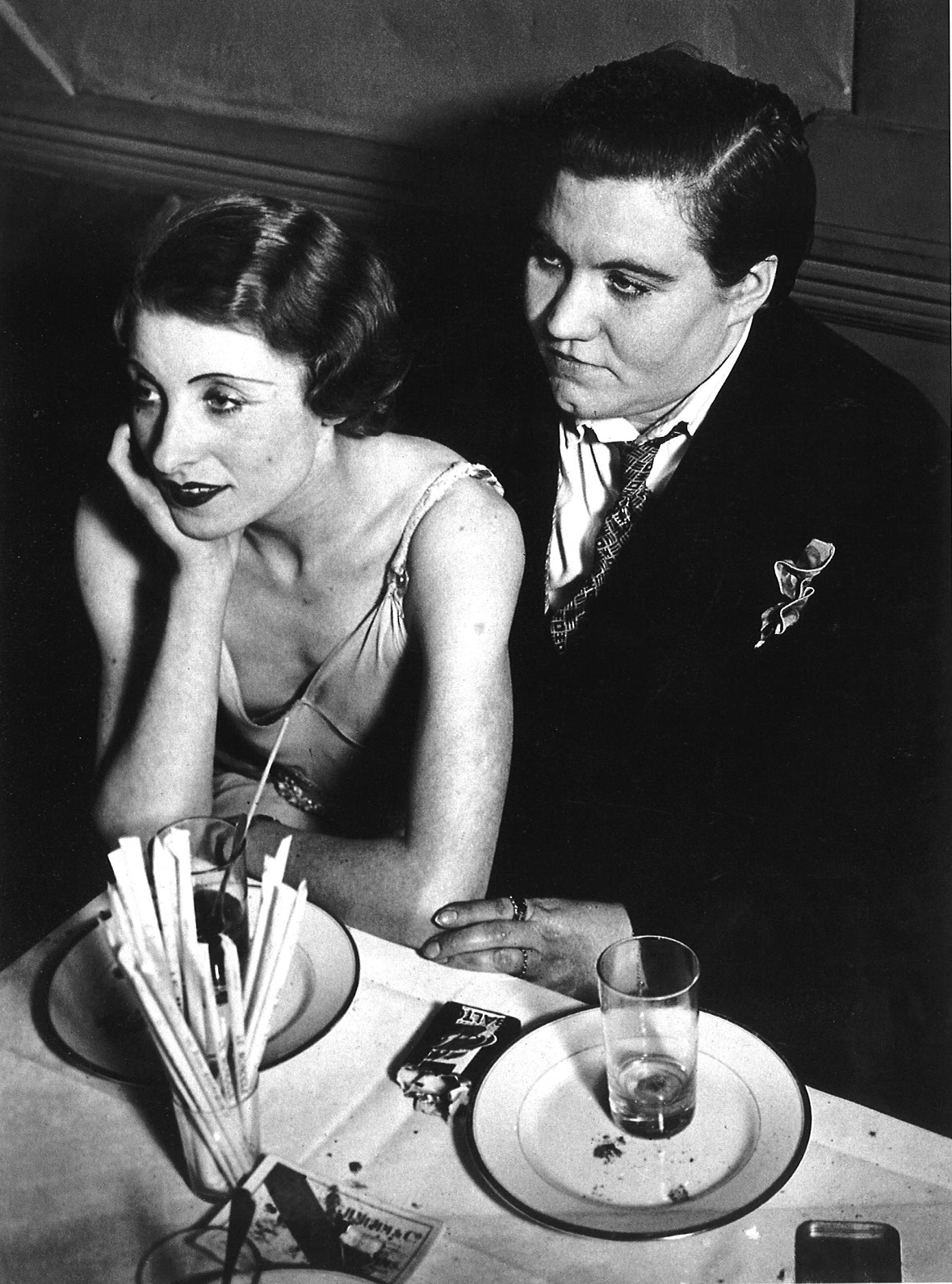 Brassaï, Lesbian Couple at Le Monocle, 1932. Gelatin silver print, 1932. Cleveland Museum of Art, Gift of Mr. and Mrs. Anselm Talalay in honor of Evan Turner, 1992.97.